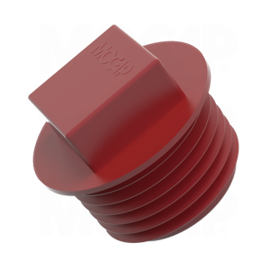 Tapones con cabeza cuadrada y pestaña para roscas NPT NPT, cabeza cuadrada con cuello
